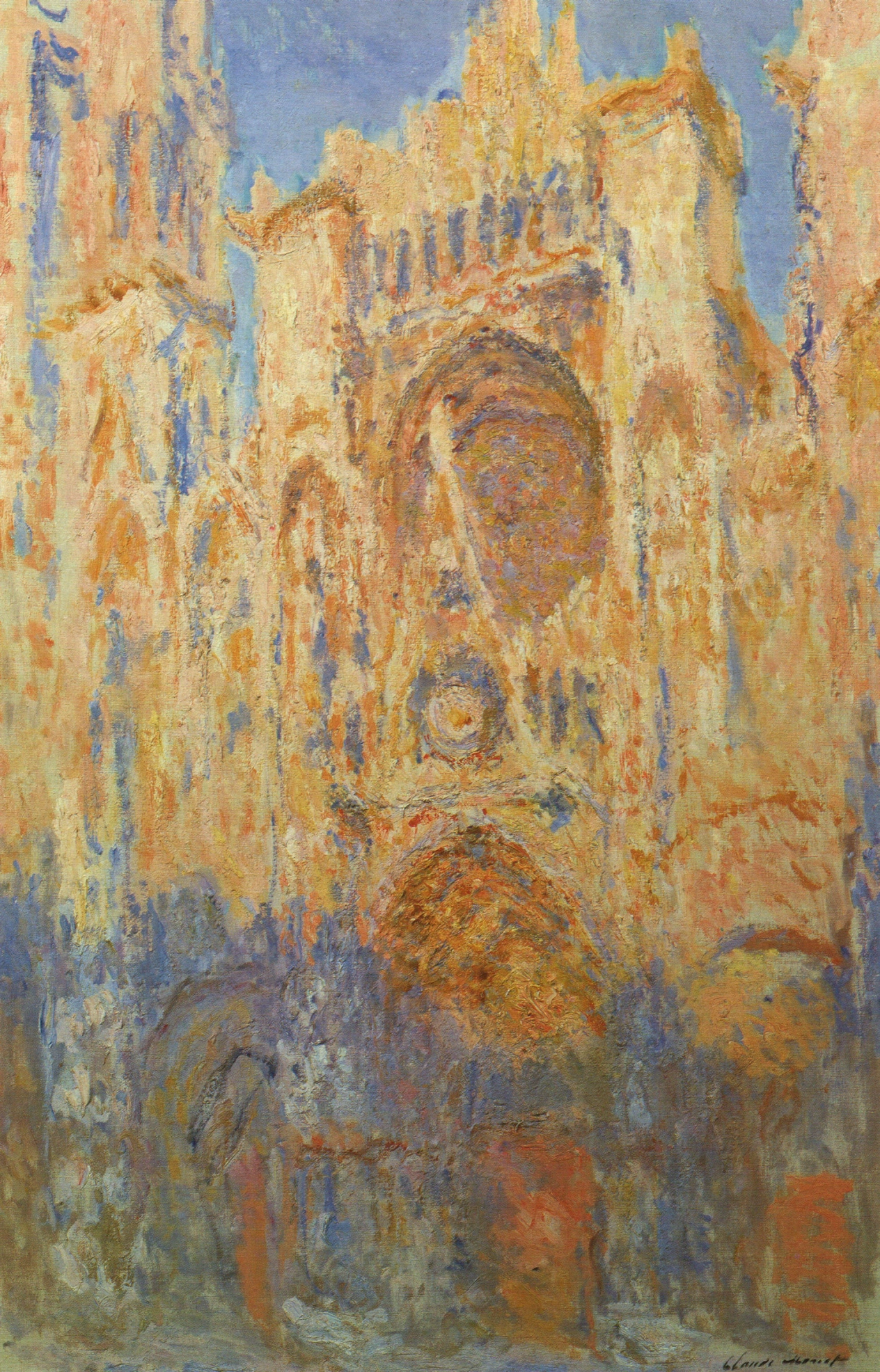 Claude Monet - Kathedrale von Rouen, 1894, Schattenfugenrahmen braun Claude Monet - Kathedrale von Rouen, 1894, Schattenfugenrahmen braun