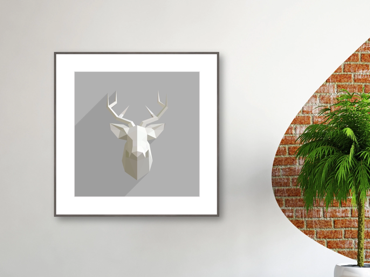 Hirsch Digitalkunst