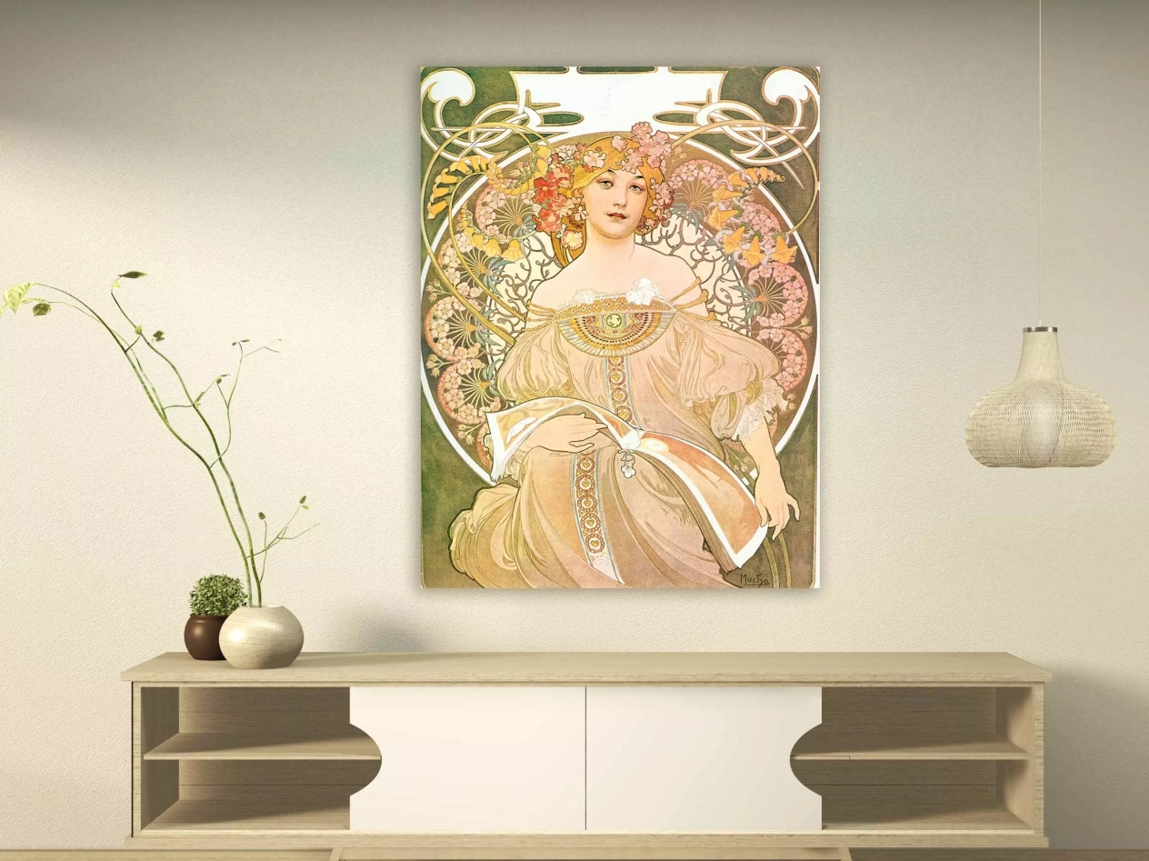 Alfons Mucha - Reverie or Daydream, 1898 Alfons Mucha - Reverie or Daydream, 1898