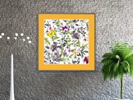 Schmetterlinge in grauen Blüten