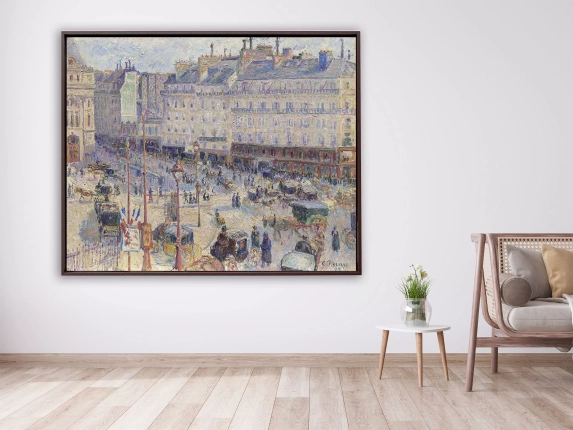 Camille Pissarro - Place du Havre, 1893, Schattenfugenrahmen braun