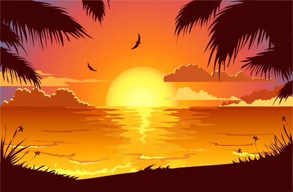 Leinwandbild „Wellen Bei Sonnenuntergang“ – Fertig Auf Keilrahmen, Direkt Aufhängen!