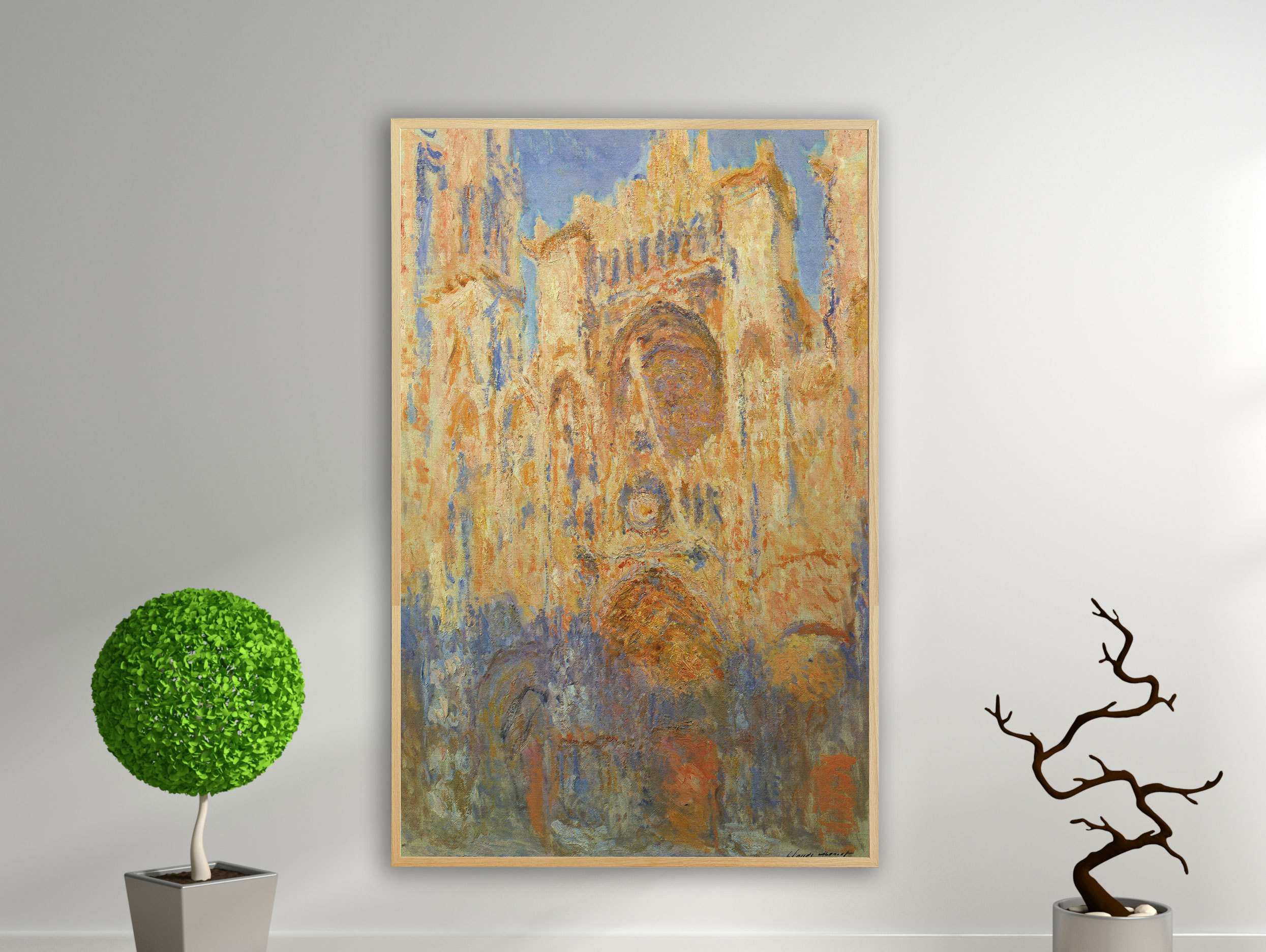 Claude Monet - Kathedrale von Rouen, 1894, Bilderrahmen Eiche Claude Monet - Kathedrale von Rouen, 1894, Bilderrahmen Eiche