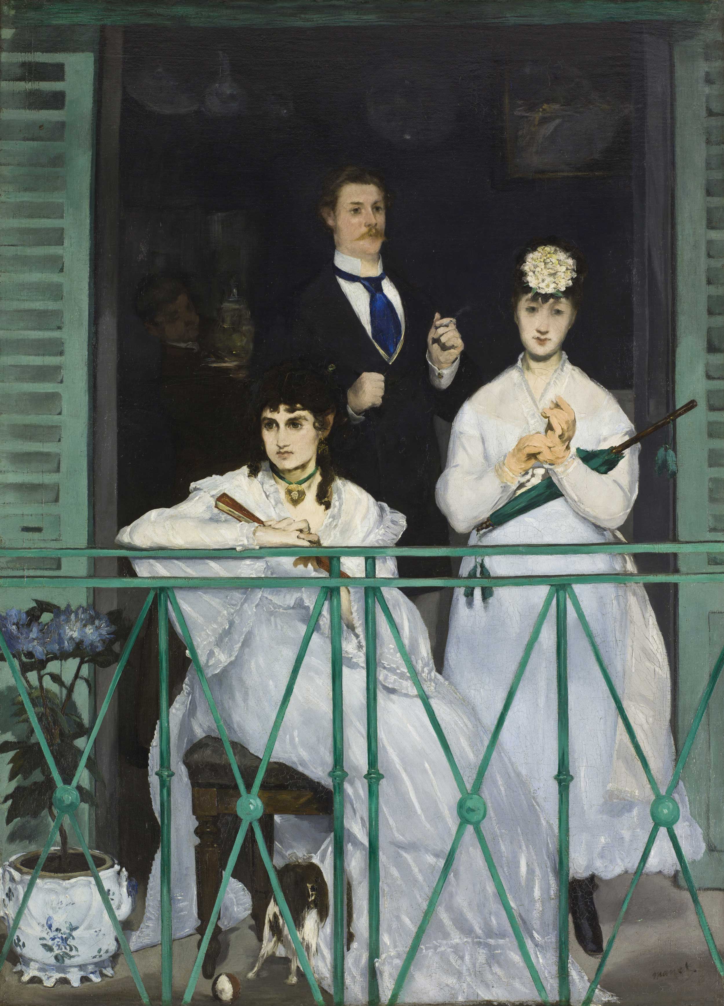 Edouard Manet - The Balcony, 1868, Bilderrahmen Ahorn