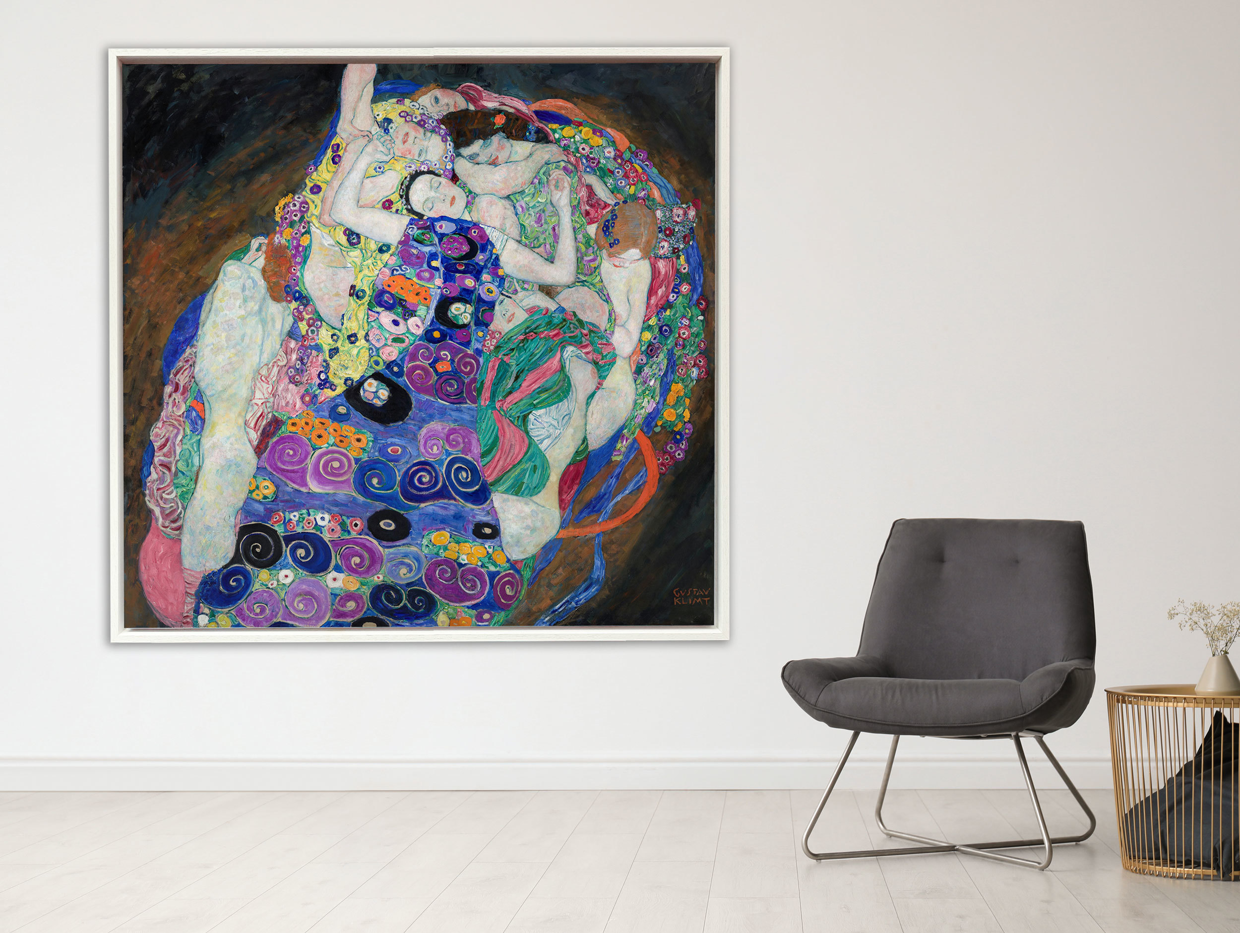 Gustav Klimt - Panna, 1913, Rahmen Schattenfuge weiß Gustav Klimt - Panna, 1913, Rahmen Schattenfuge weiß