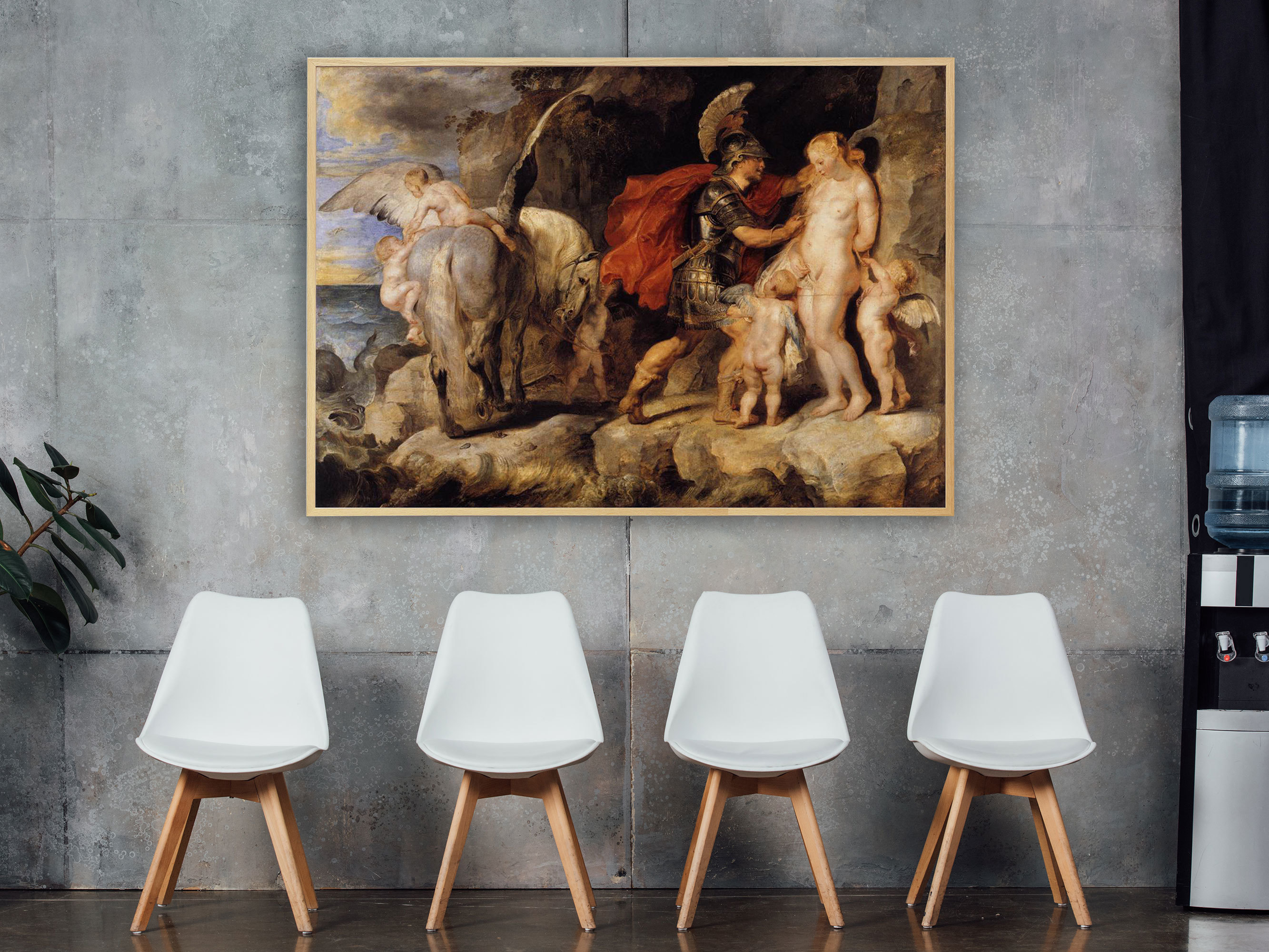 Peter Paul Rubens – Die Befreiung der Andromeda, Bilderrahmen Eiche