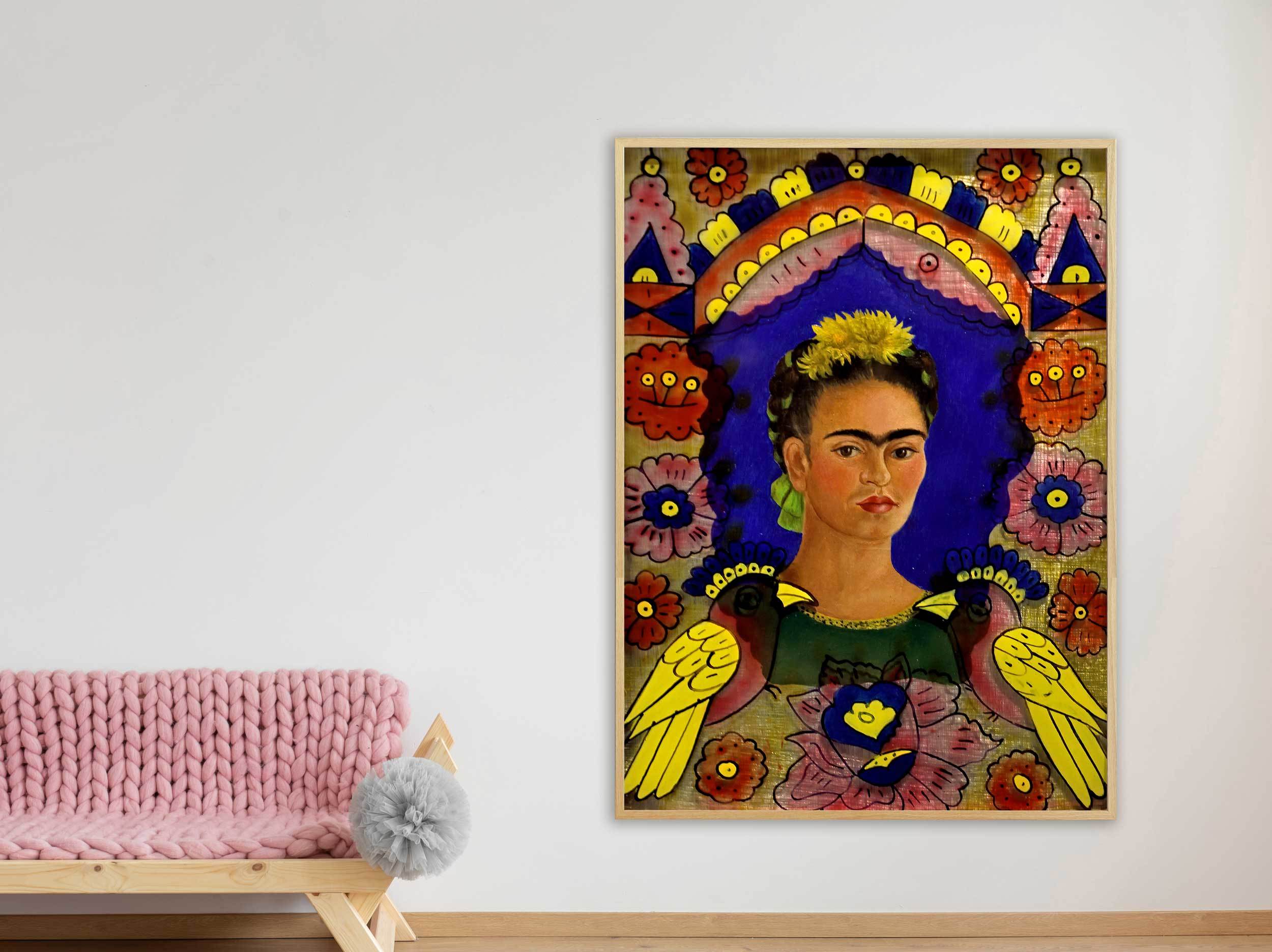 Frida Kahlo - The Frame, 1938, Bilderrahmen Eiche