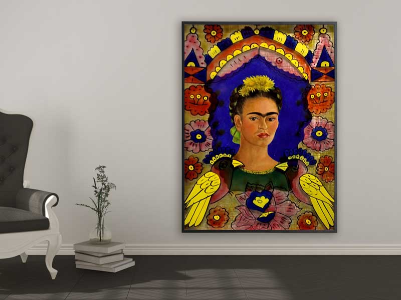 Frida Kahlo - The Frame, 1938, Bilderrahmen schwarz
