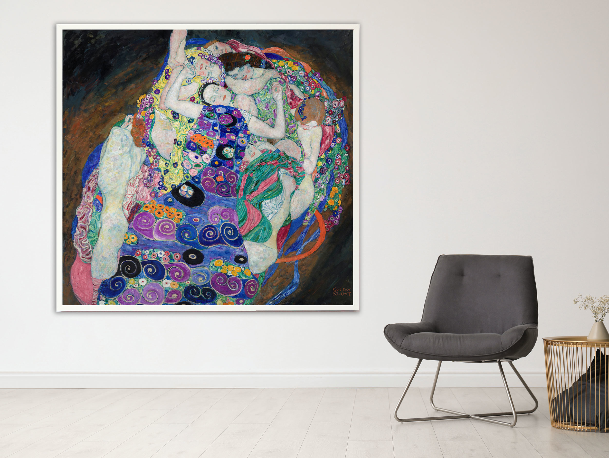 Gustav Klimt - Panna, 1913, Bilderrahmen weiß Gustav Klimt - Panna, 1913, Bilderrahmen weiß