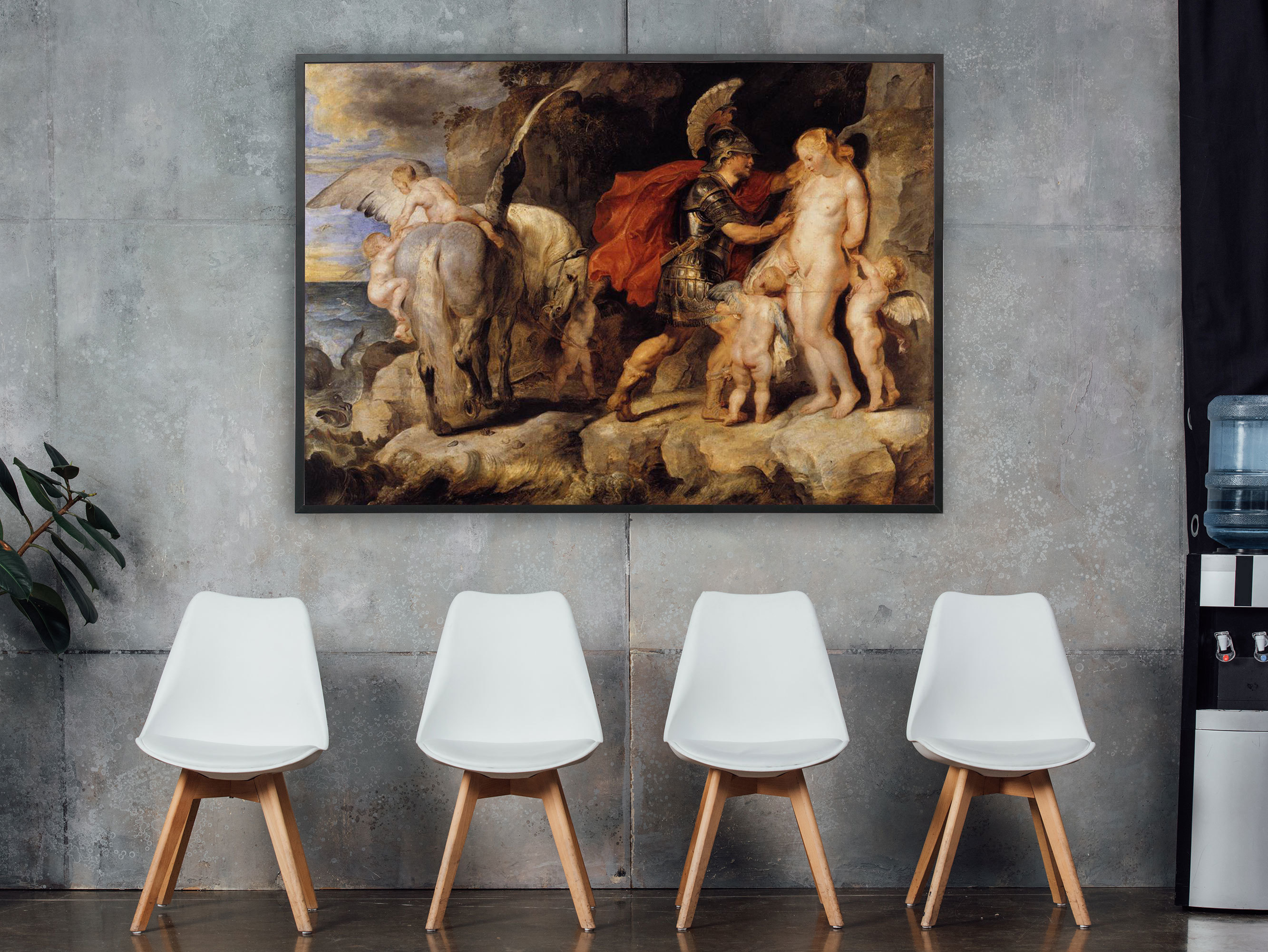 Peter Paul Rubens – Die Befreiung der Andromeda, Bilderrahmen schwarz Peter Paul Rubens – Die Befreiung der Andromeda, Bilderrahmen schwarz