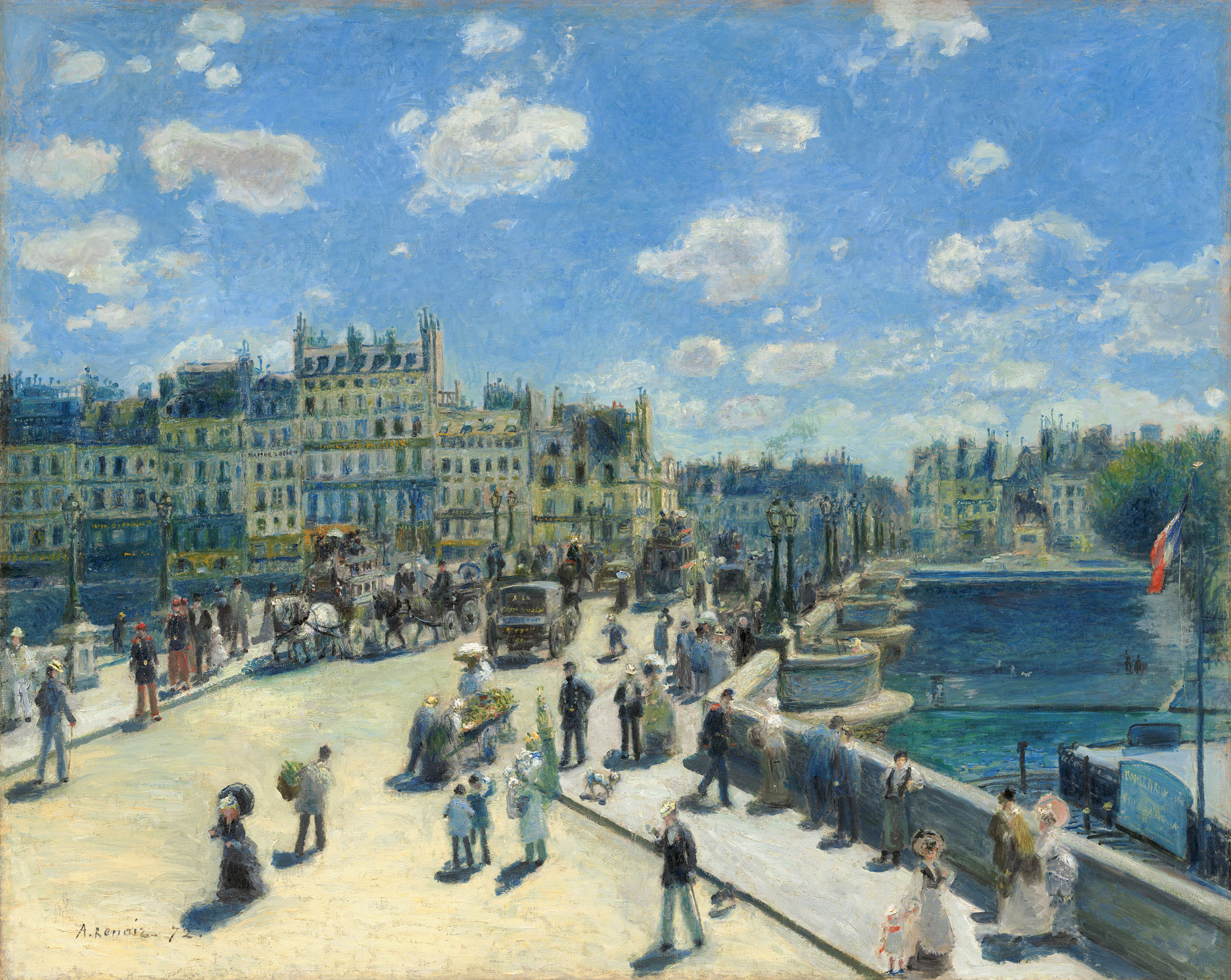 Auguste Renoir - Pont Neuf Paris, 1872