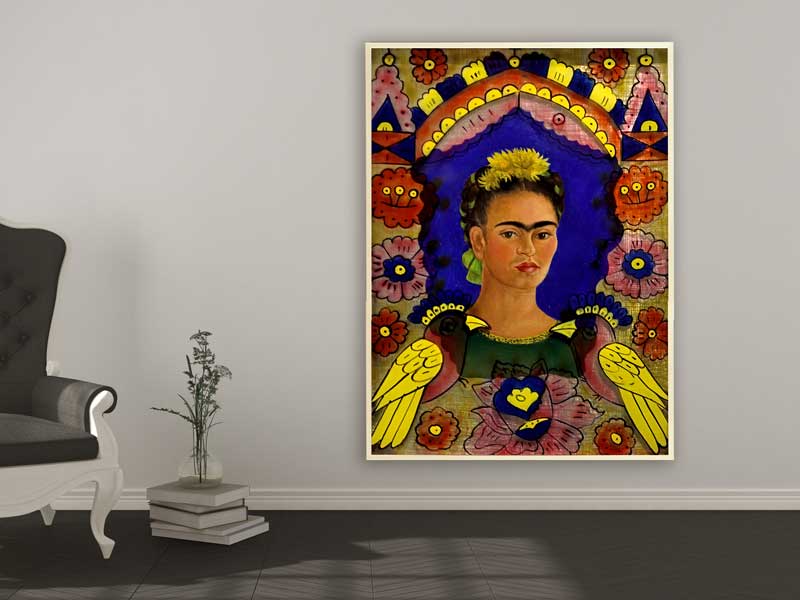Frida Kahlo - The Frame, 1938, Bilderrahmen Ahorn
