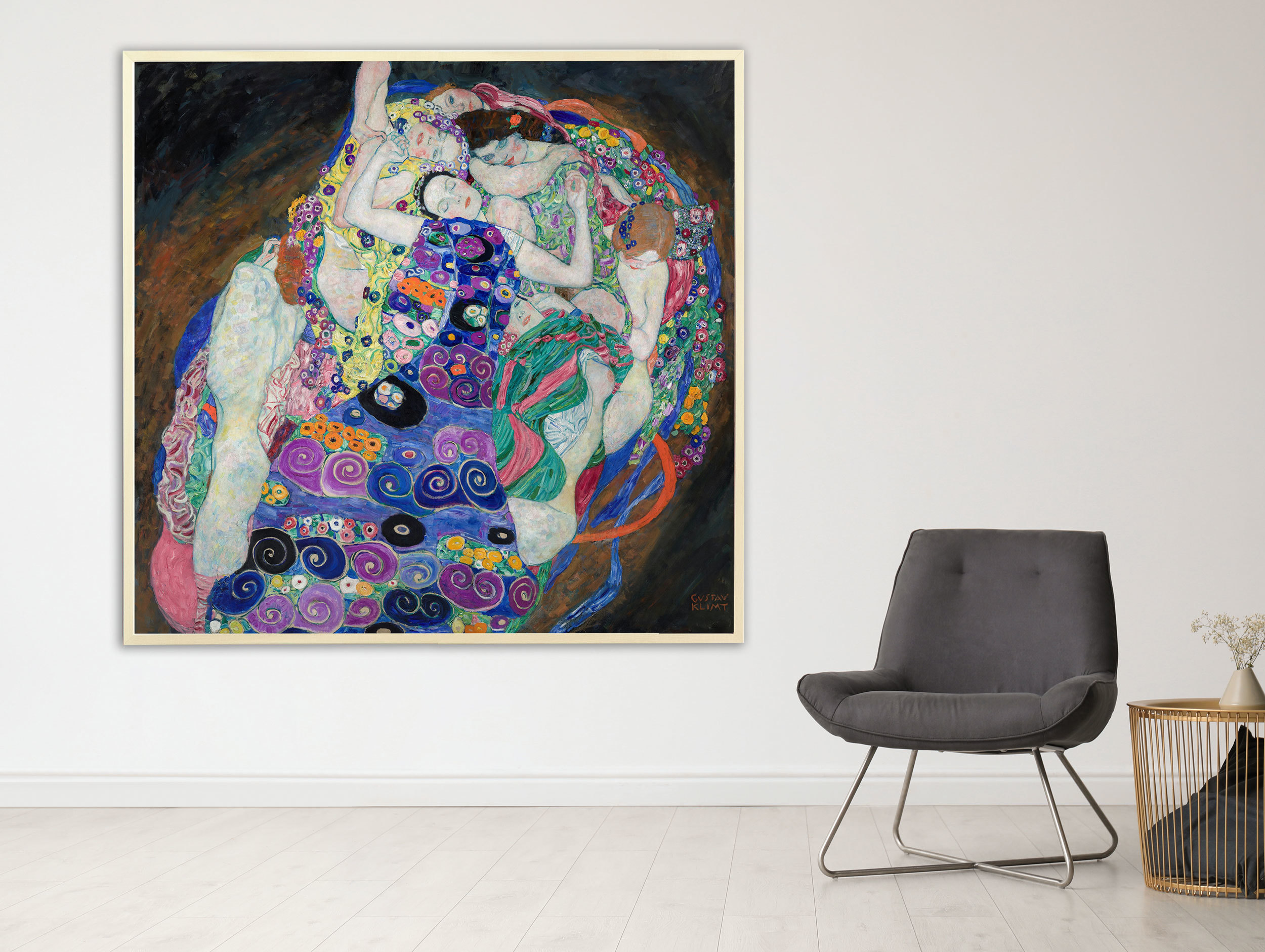 Gustav Klimt - Panna, 1913, Bilderrahmen Ahorn Gustav Klimt - Panna, 1913, Bilderrahmen Ahorn
