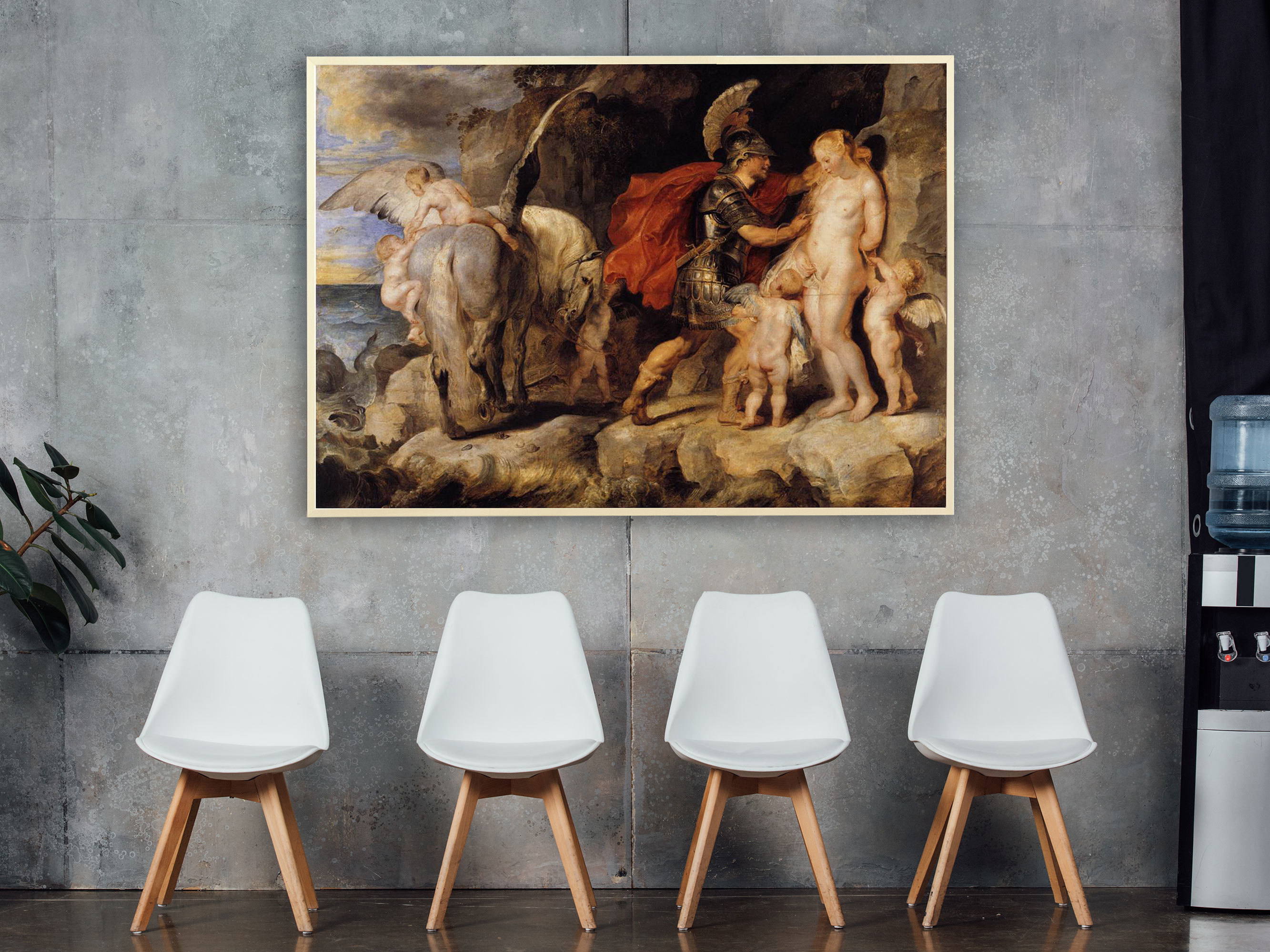 Peter Paul Rubens – Die Befreiung der Andromeda, Bilderrahmen Ahorn Peter Paul Rubens – Die Befreiung der Andromeda, Bilderrahmen Ahorn
