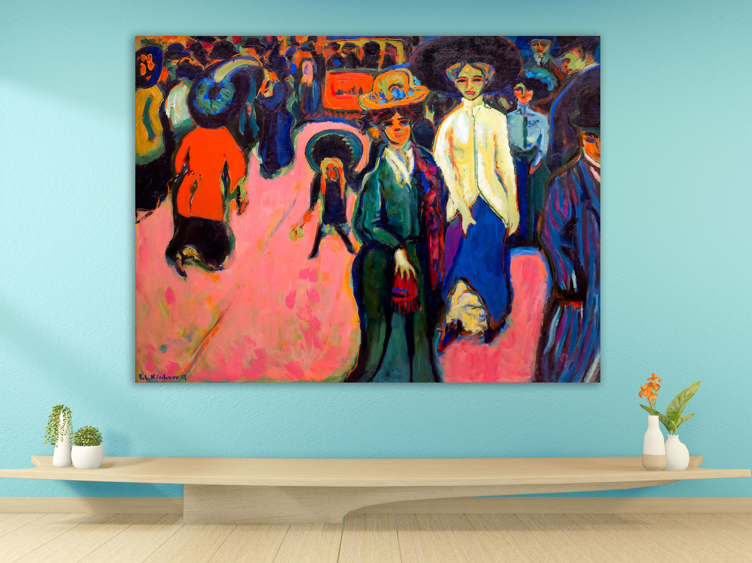 Ernst Ludwig Kirchner - Street, Dresden, 1908 Ernst Ludwig Kirchner - Street, Dresden, 1908