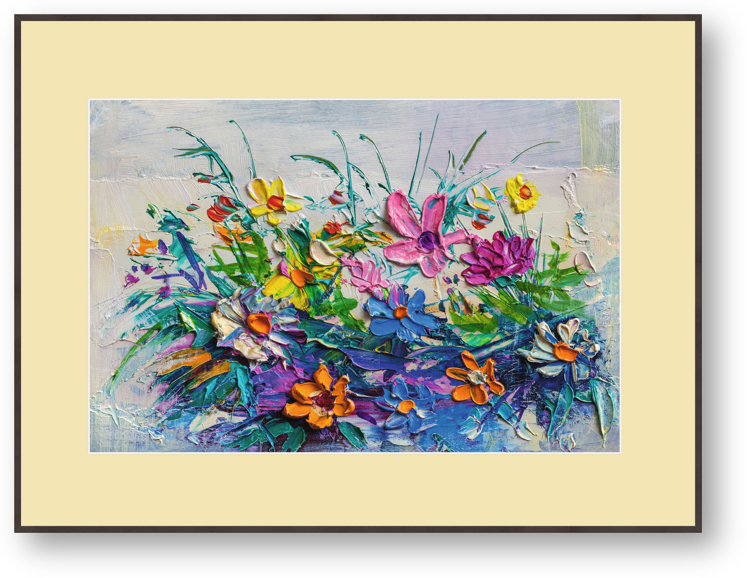 Blumenwiese gemalt Blumenwiese gemalt