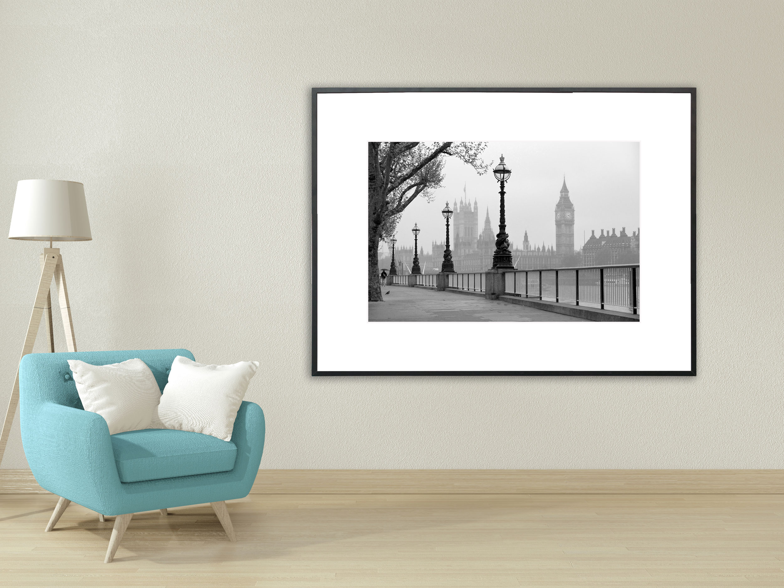 London Westminster in schwarz-weiß